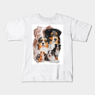 Australian Shepherd Medley Kids T-Shirt